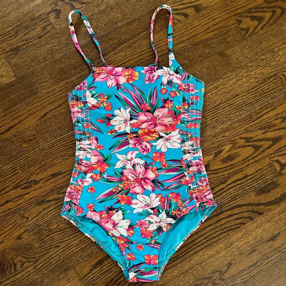 NWT Lands Ends, One Piece Bathing Suit / Size XS 2-4